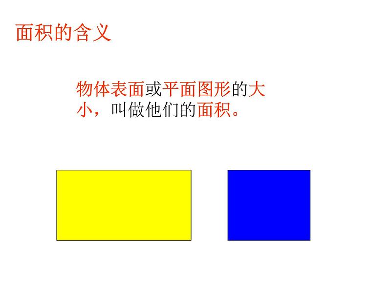 冀教版小学数学三下 7.1.1认识面积 课件第3页