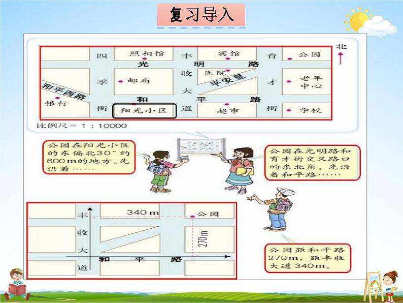 冀教版六年级数学下册《6-9 图形与位置》课堂教学课件PPT第2页