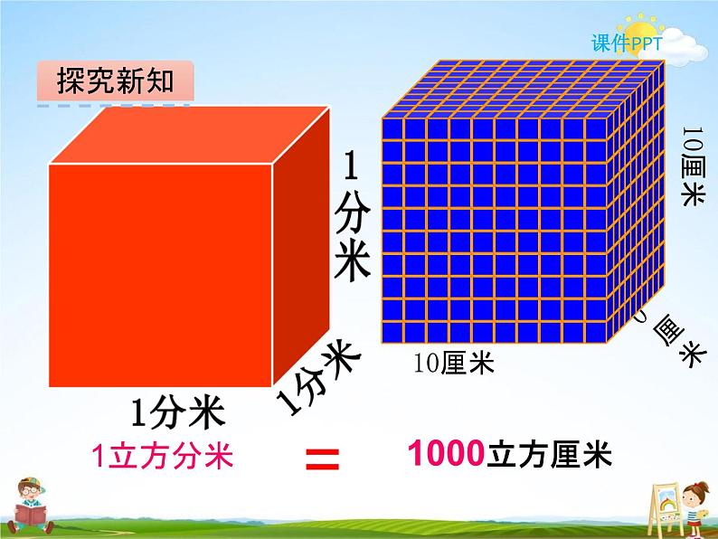 冀教版五年级数学下册《5-3 体积单位的进率》课堂教学课件PPT08