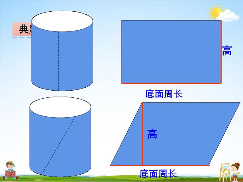 冀教版六年级数学下册《4-1 圆柱的表面积》课堂教学课件PPT第7页