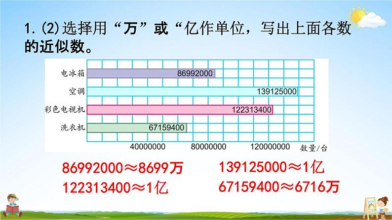 苏教版四年级数学下册《9-1 期末复习（1）》课堂教学课件第6页