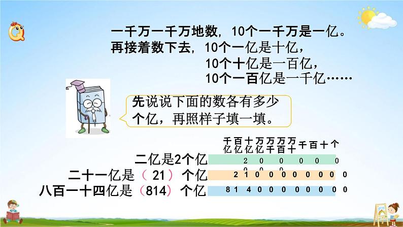 苏教版四年级数学下册《2-4 认识整亿数及十进制计数法》课堂教学课件第3页