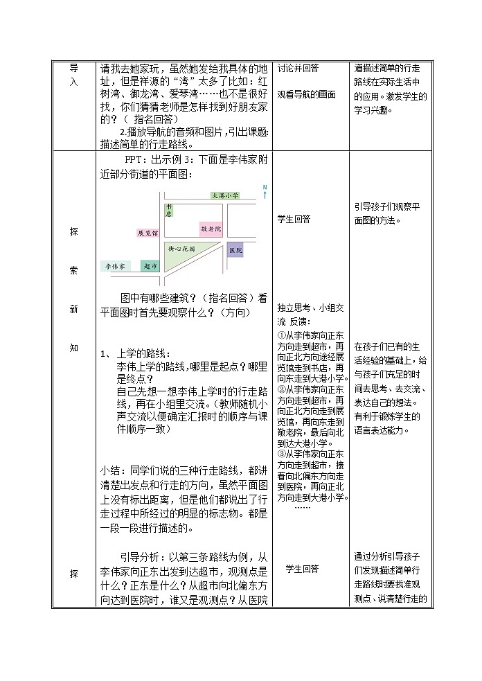 六年级数学下册教案-5 描述行走路线-苏教版第2页