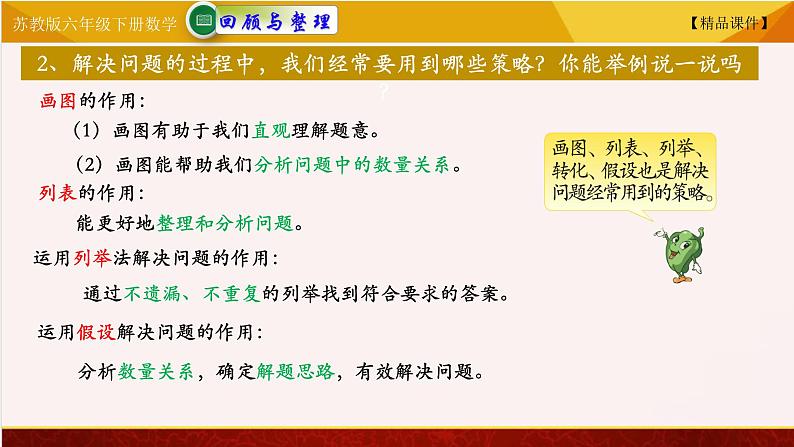 苏教版六年级下册数学 7.17解决问题 教学课件03
