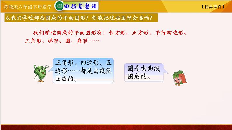 苏教版六年级下册数学 7.21平面图形的认识  教学课件07