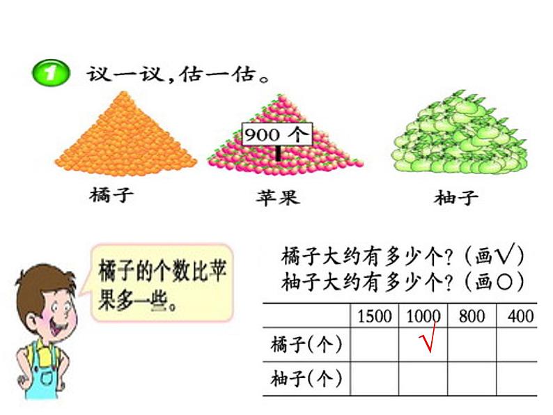 西师大版小学数学二下 1.4较大数的估计 课件02