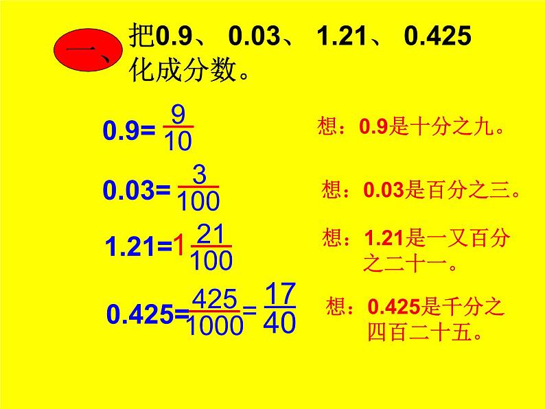 冀教版小学数学五下 2.3分数和小数的互化 课件06