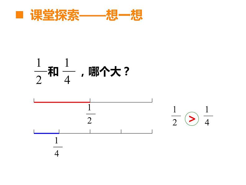 冀教版小学数学五下 2.2.1异分母分数大小的比较 课件第4页