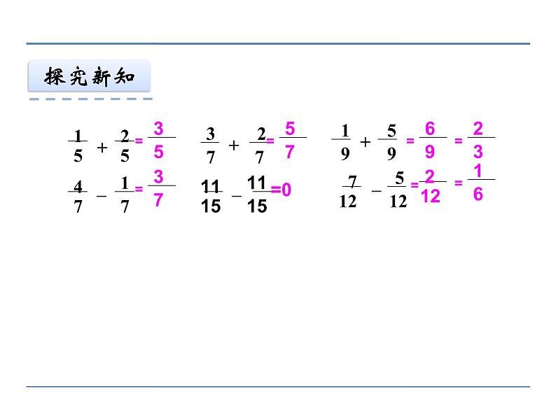 冀教版小学数学五下 2.4.1异分母分数加法和减法 课件04