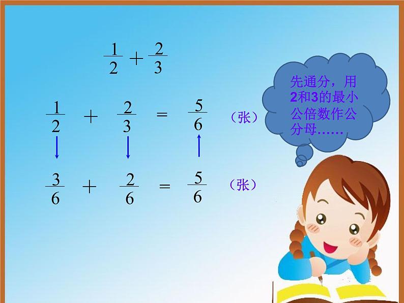 冀教版小学数学五下 2.4.1异分母分数加法和减法 课件06