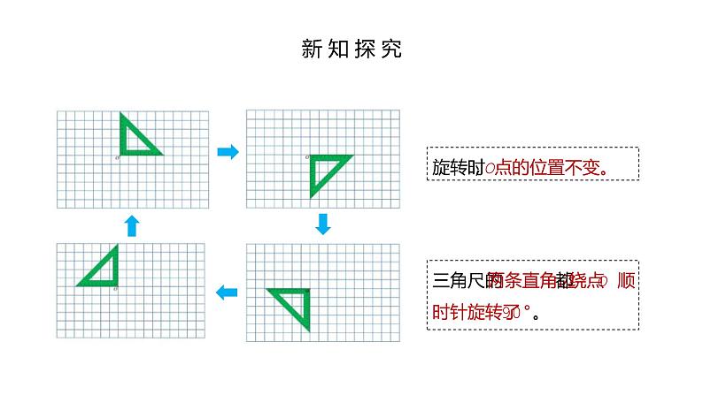 人教版数学五年级下册《方格纸上图形旋转变换》课件08