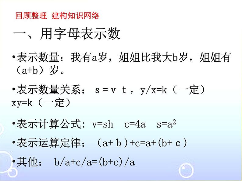 式与方程 复习优质课件第5页