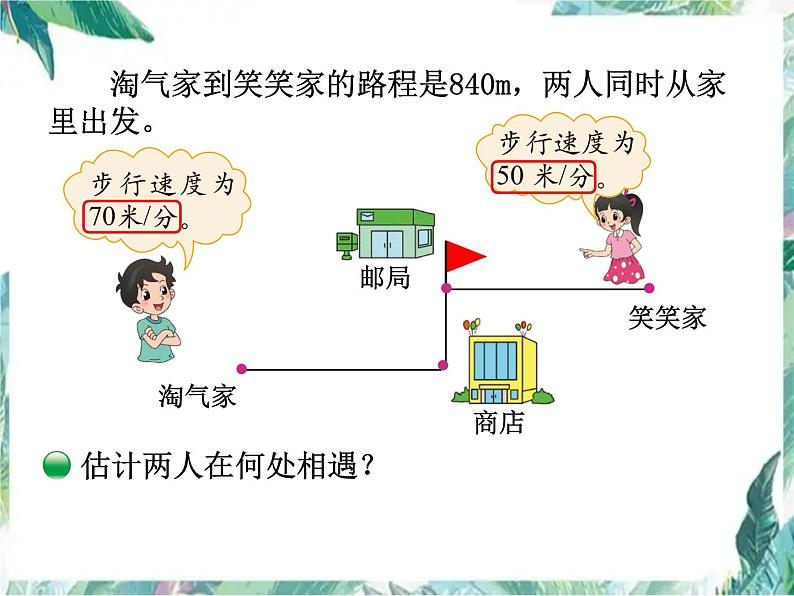 北师大版五年级下册 相遇问题 优质课件第5页