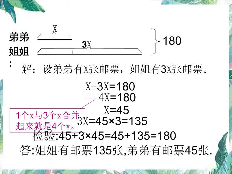 北师大 五年级下册   《邮票的张数》 公开课课件第8页