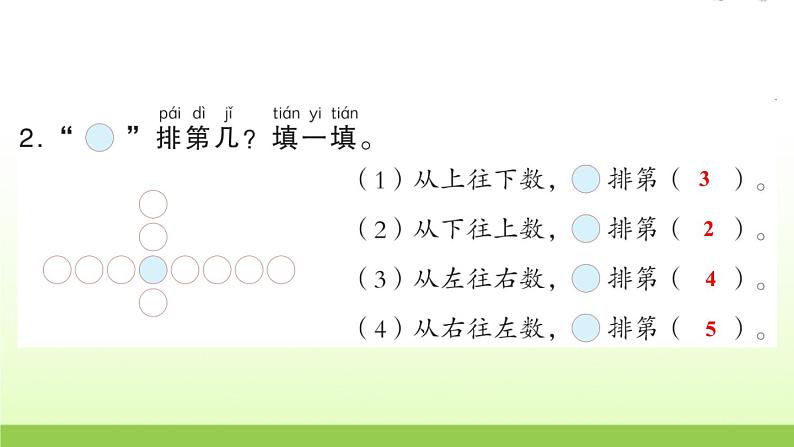 人教版一年级数学上册单元3 1~5 的认识和加减法作业课件03