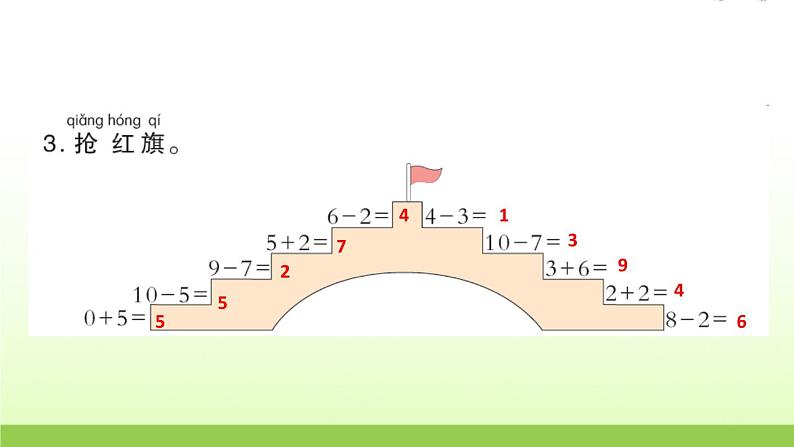 人教版一年级数学上册单元5 6~10 的认识和加减法作业课件04