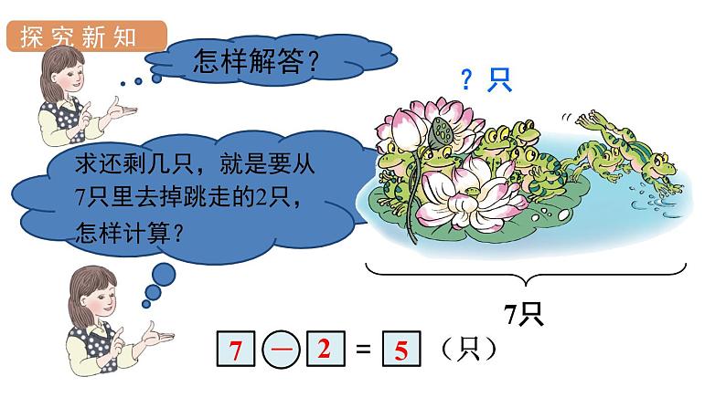 人教版一年级数学上册 第5单元 第5课时 解决问题（2）课件第6页