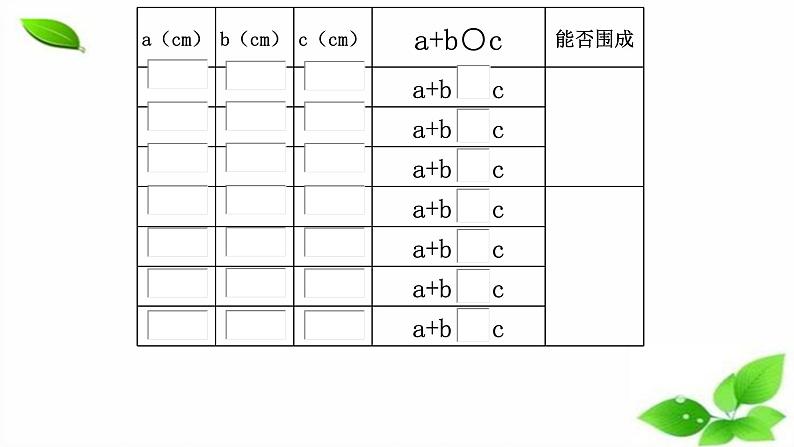 青岛版四下数学  4.2三角形的三边关系 课件第6页