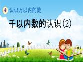 苏教版二年级数学下册《4-2 千以内数的认识（2）》课堂教学课件