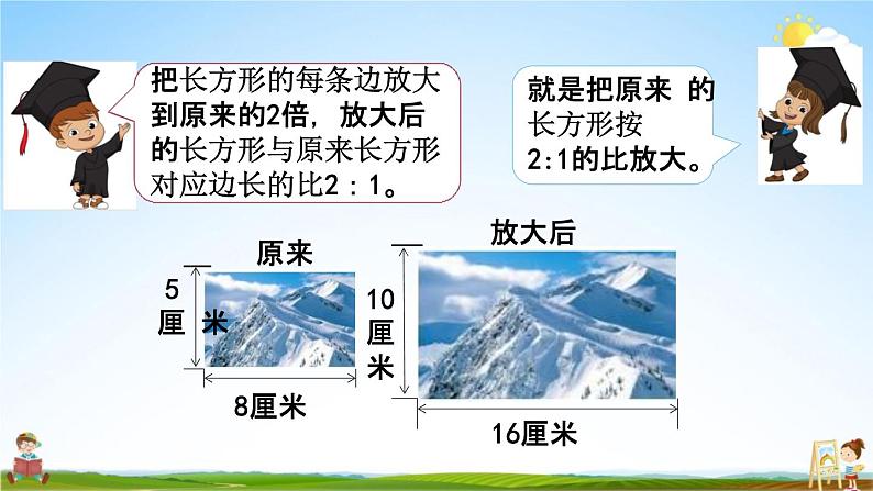 苏教版六年级数学下册《4-1 图形的扩大和缩小》课堂教学课件第5页