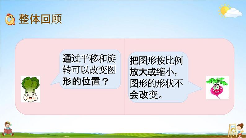 苏教版六年级数学下册《总复习2-8 图形的运动》课堂教学课件02