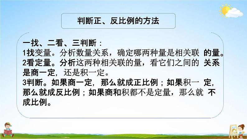 苏教版六年级数学下册《总复习1-14 正比例与反比例（2）》课堂教学课件第4页