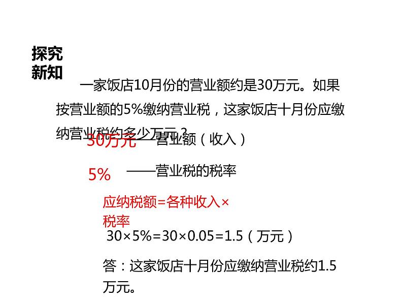 六年级数学下册课件-2.3  税率（3）-人教版（共13张PPT）第6页