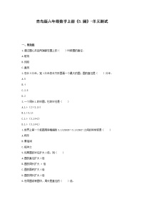 小学数学青岛版 (六三制)六年级上册五 完美的图形——圆单元测试一课一练