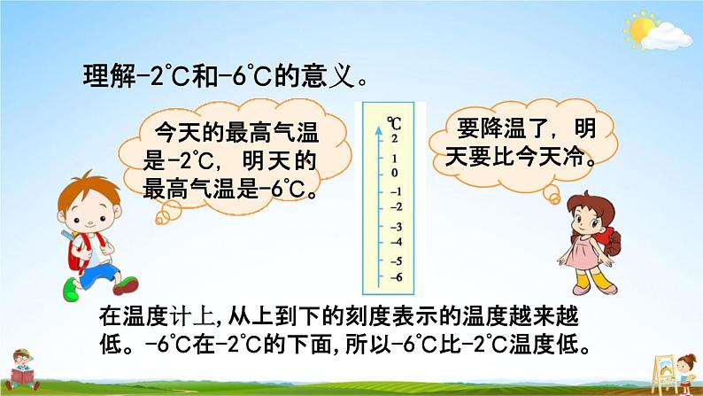 北京课改版四年级数学下册《6-3 正、负数的大小比较》课堂教学课件PPT第5页