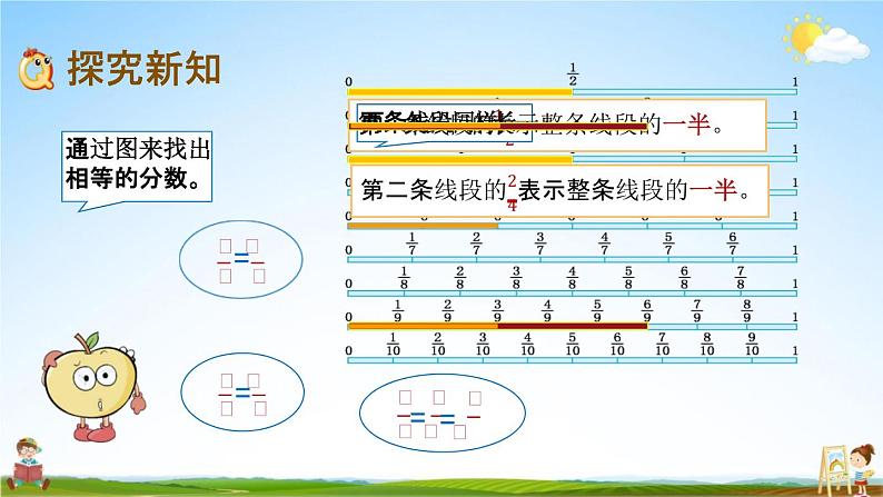 北京课改版五年级数学下册《4-6 分数的基本性质》课堂教学课件PPT第3页