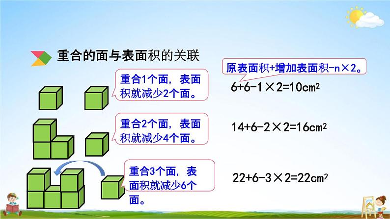 北京课改版五年级数学下册《6-1 立体图形的表面积》课堂教学课件PPT05