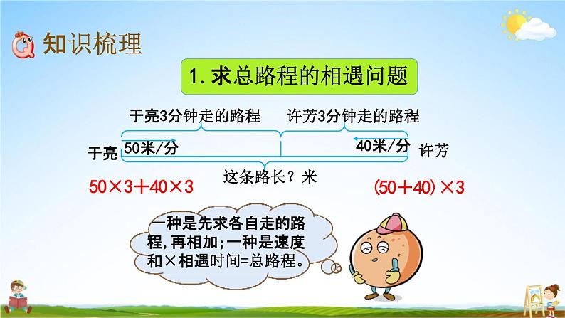 北京课改版四年级数学下册《5-5 整理与复习》课堂教学课件PPT第3页