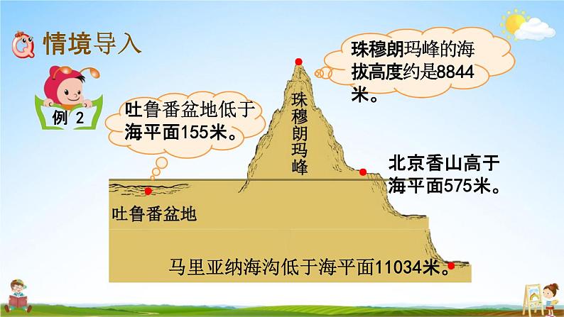 北京课改版四年级数学下册《6-2 用正、负数表示生活中相反意义的量》课堂教学课件PPT02