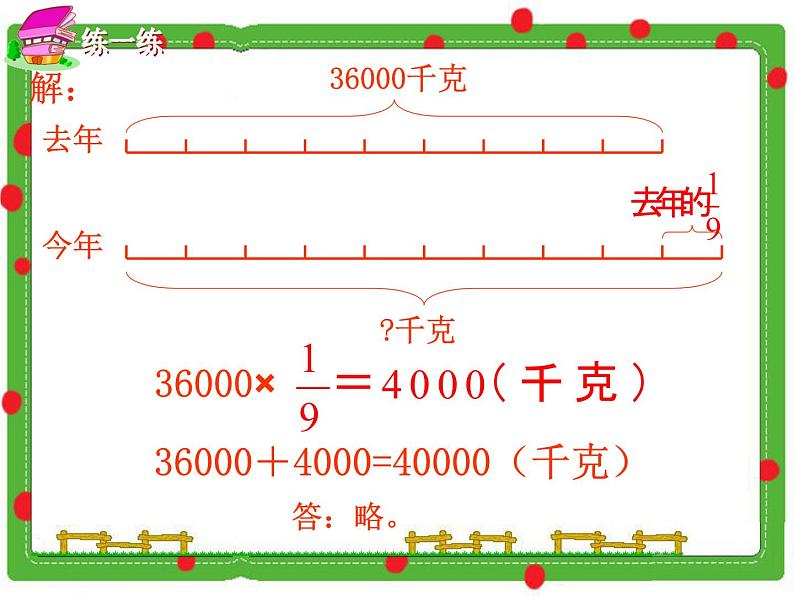 冀教版小学数学五下 4.2.1分数乘法问题 课件第5页