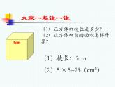 冀教版小学数学五下 3.3长方体和正方体的表面积 课件