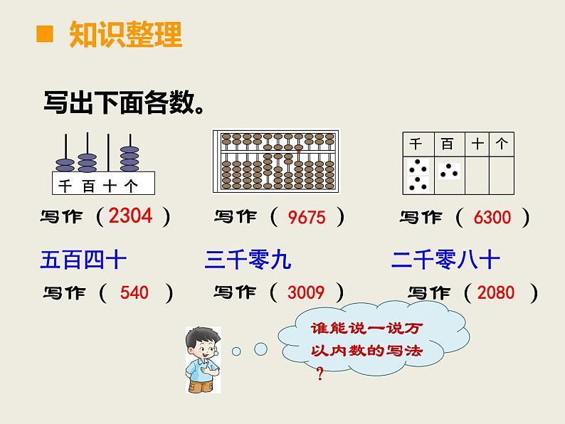 西师大版小学数学二下 8.1总复习 万以内数的认识及三位数加减法 课件第5页