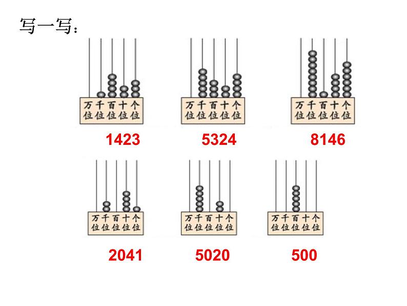 西师大版小学数学二下 1.2写数 读数 课件第3页