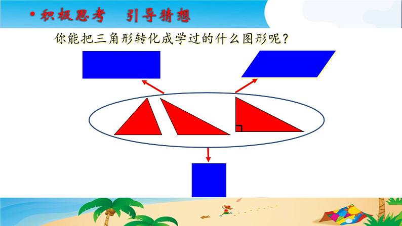 小学数学青岛版五四制四年级下册 2.2三角形的面积 课件第5页