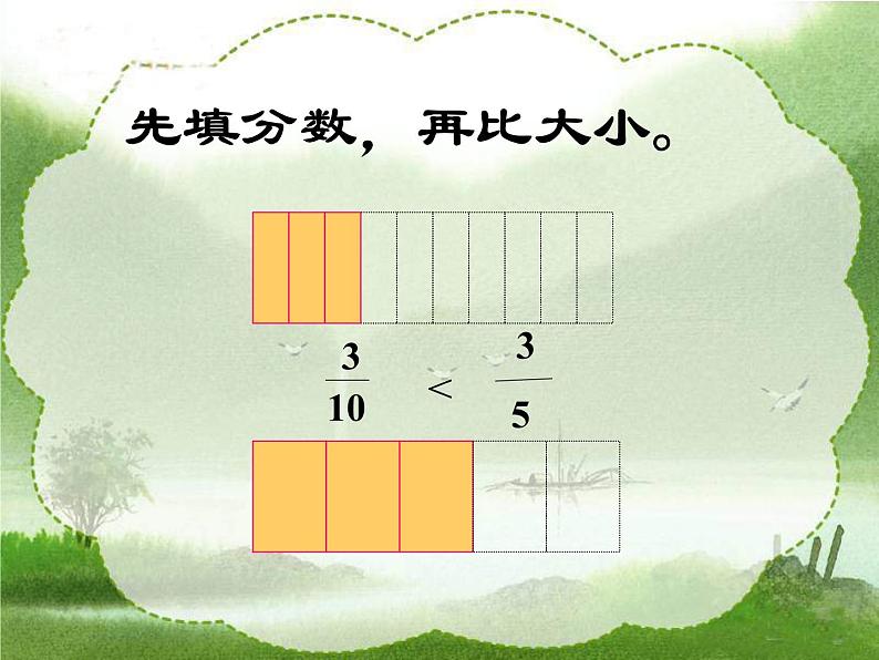 冀教版小学数学五下 2.2.1异分母分数大小的比较 课件第6页