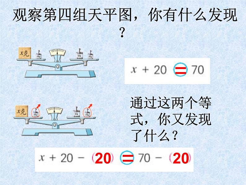 苏教版五下数学 1.2用等式性质（1）解方程 课件第6页