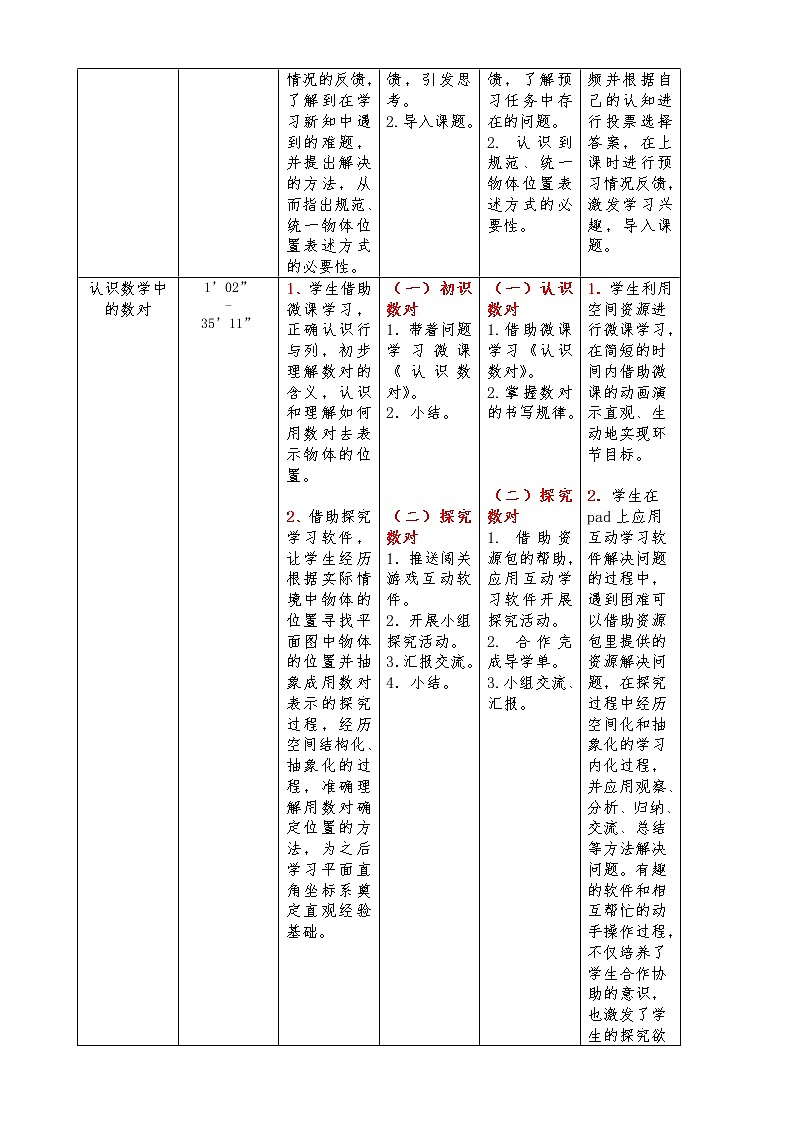 青岛版五下数学 4.1用数对确定位置 教案02