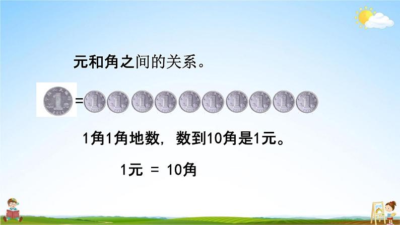 北京课改版一年级数学下册《3-1 认识人民币和简单的换算》课堂教学课件PPT第5页