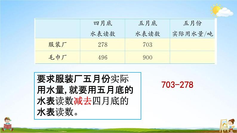 北京课改版二年级数学下册《5-12 三位数减三位数（退位）笔算（2）》教学课件PPT第5页