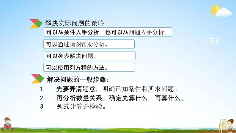 北京课改版六年级数学下册《总复习1-14 解决问题（2）》课堂教学课件PPT第3页