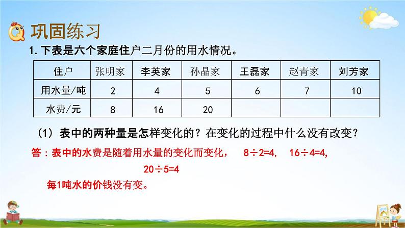 北京课改版六年级数学下册《2-16 练习九》课堂教学课件PPT第3页