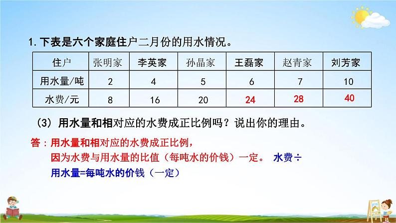 北京课改版六年级数学下册《2-16 练习九》课堂教学课件PPT第5页