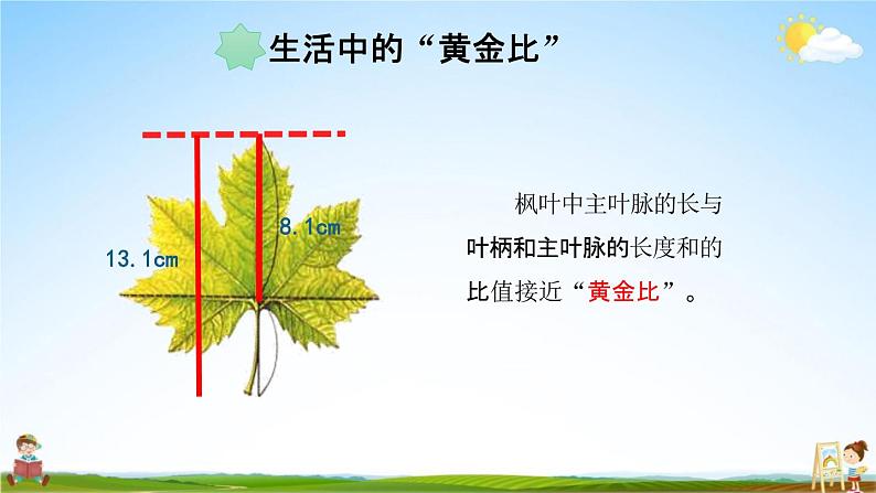 北京课改版六年级数学下册《3-1 黄金比》课堂教学课件PPT第8页