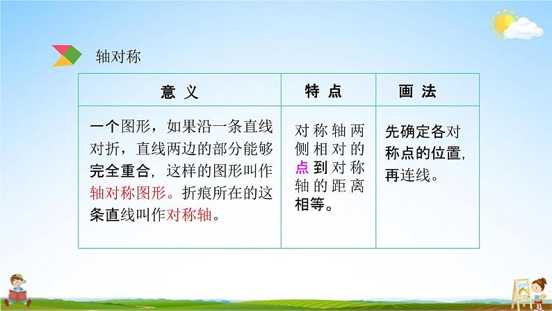 北京课改版六年级数学下册《总复习2-11 图形的运动》课堂教学课件PPT第8页