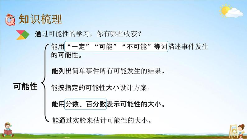 北京课改版六年级数学下册《总复习3-3 可能性》课堂教学课件PPT第3页