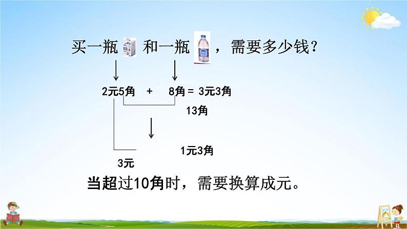 北京课改版一年级数学下册《3-3 人民币的简单计算》课堂教学课件PPT05